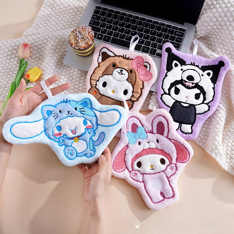 Kitchen Gadgets Best - 1/4 Pcs Soft Thick Sanrio Kuromi