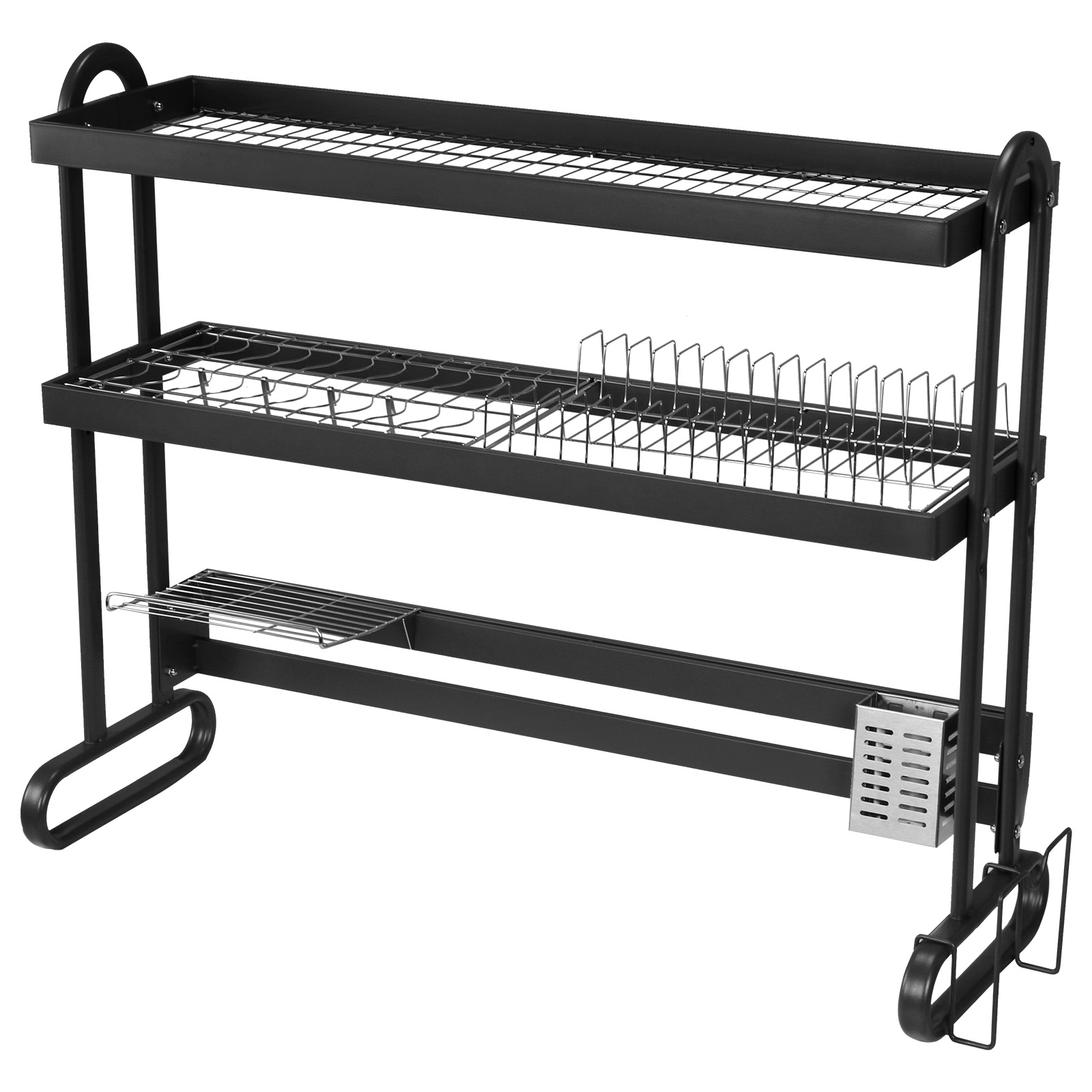 Stainless Steel Dish Drainer w - Kitchen Utensil Holder review and price
