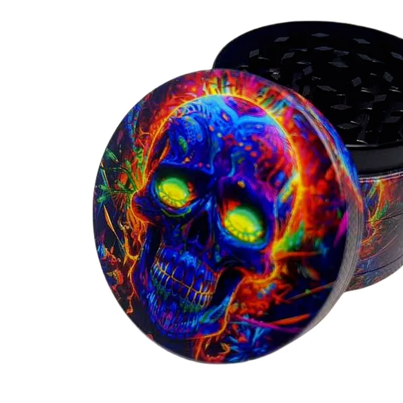 50mm Metal Skull Herb Grinder  - Kitchen Gadgets Gold review and price
