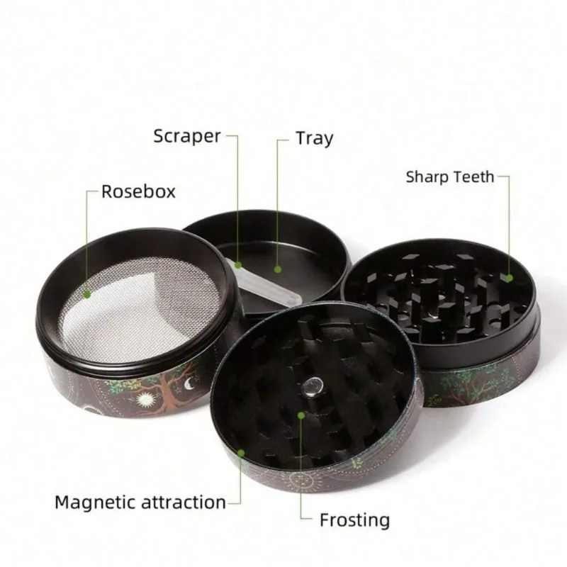 50mm Metal Skull Herb Grinder  - Kitchen Gadgets Gold review and price