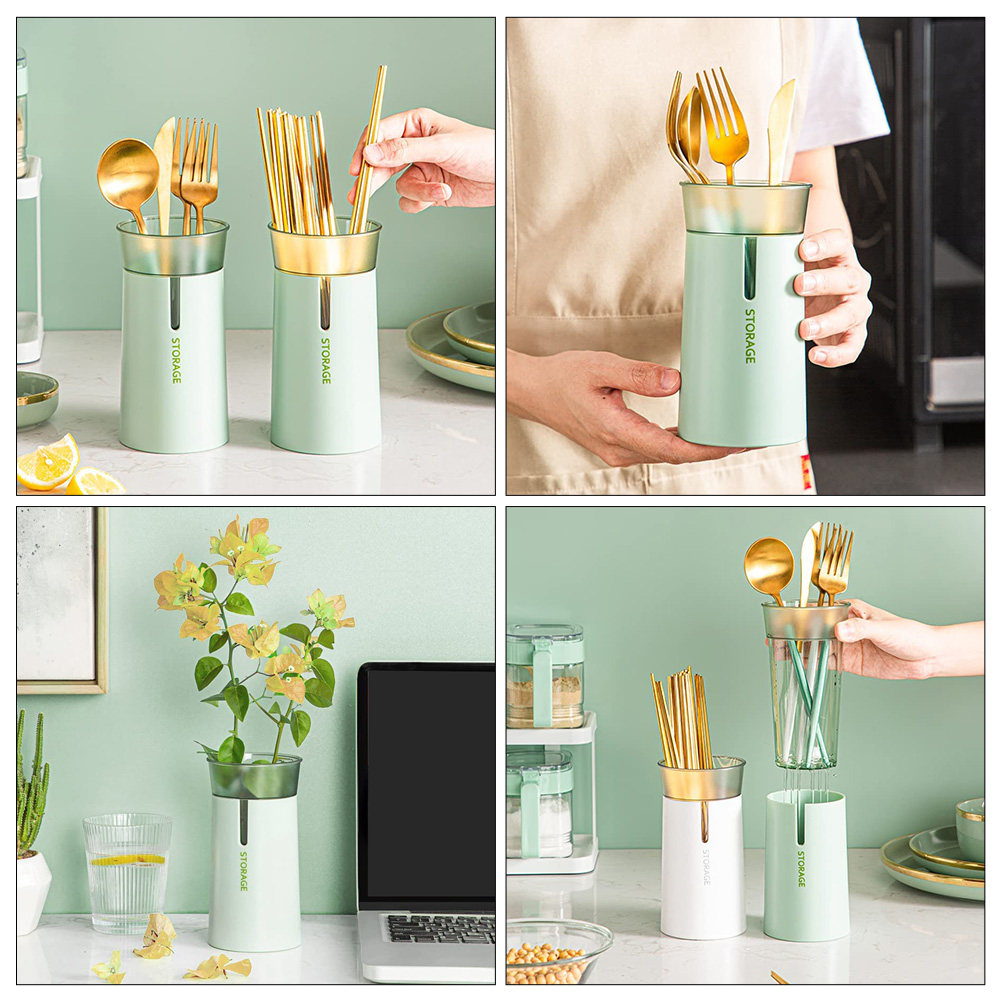 Double-Layer Chopstick Holder  - Kitchen Utensil Holder review and price