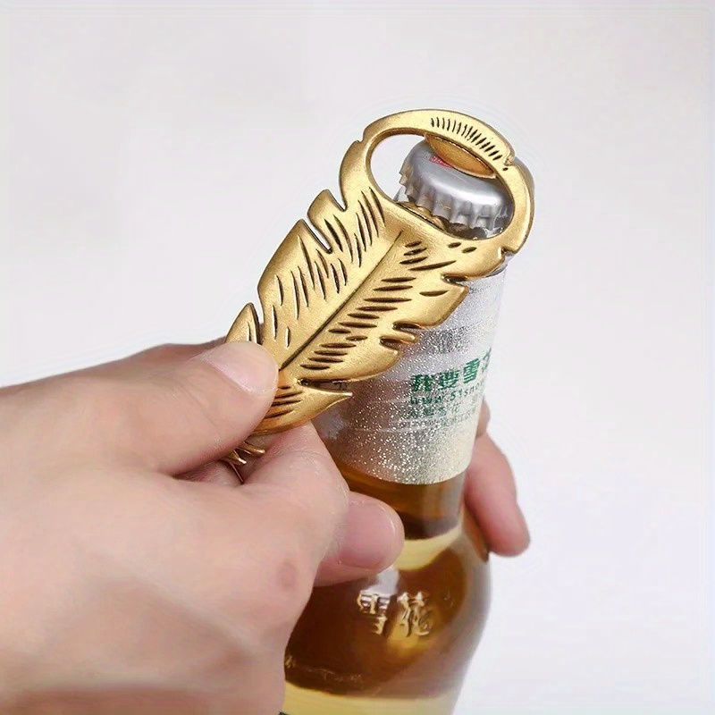 Gold Feather Zinc Alloy Beer B - Kitchen Gadgets Gold review and price