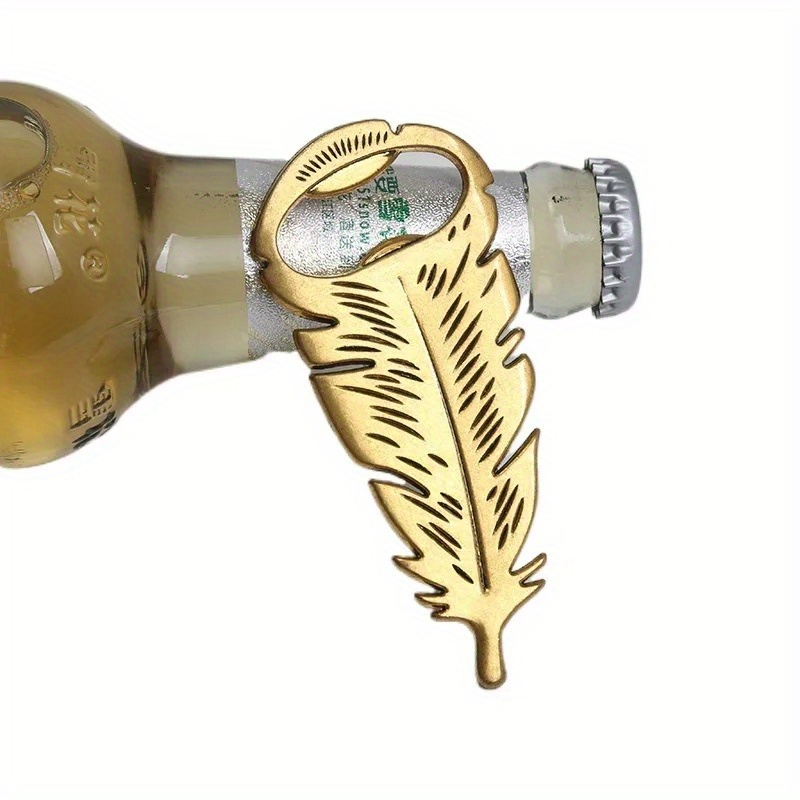 Gold Feather Zinc Alloy Beer B - Kitchen Gadgets Gold review and price