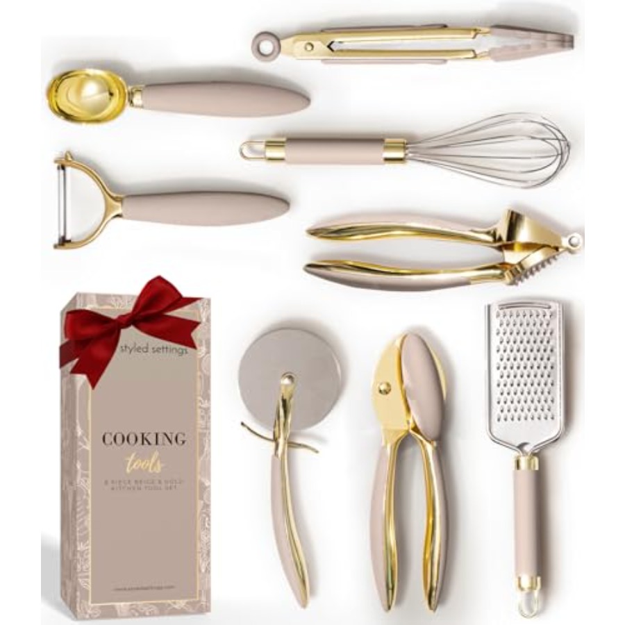Gold and Beige Kitchen Utensil - Kitchen Gadgets Gold review and price
