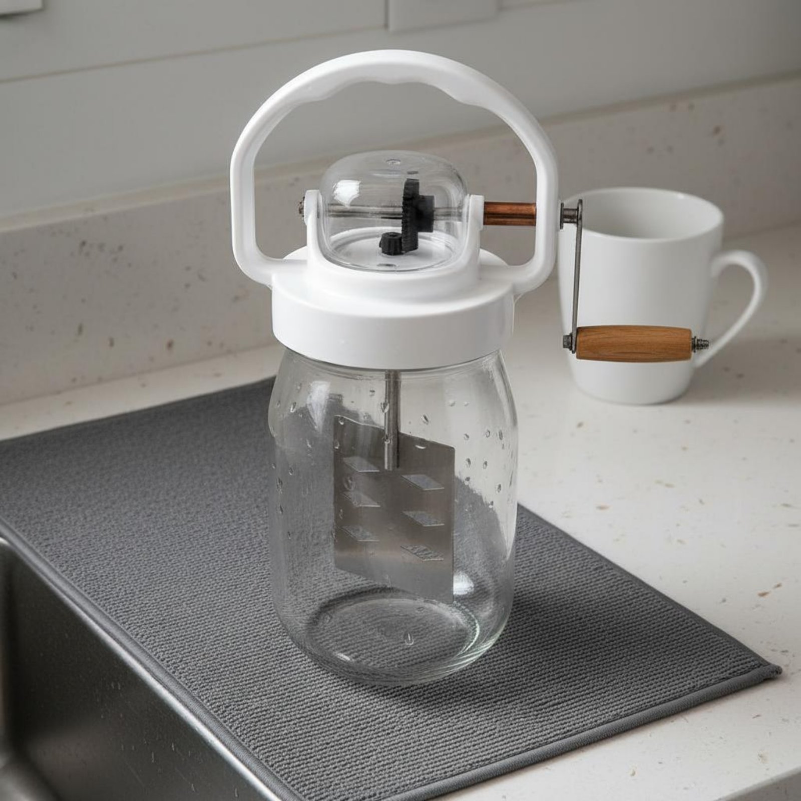 Manual Butter Churner Easy to  - Kitchen Hand Gadgets review and price