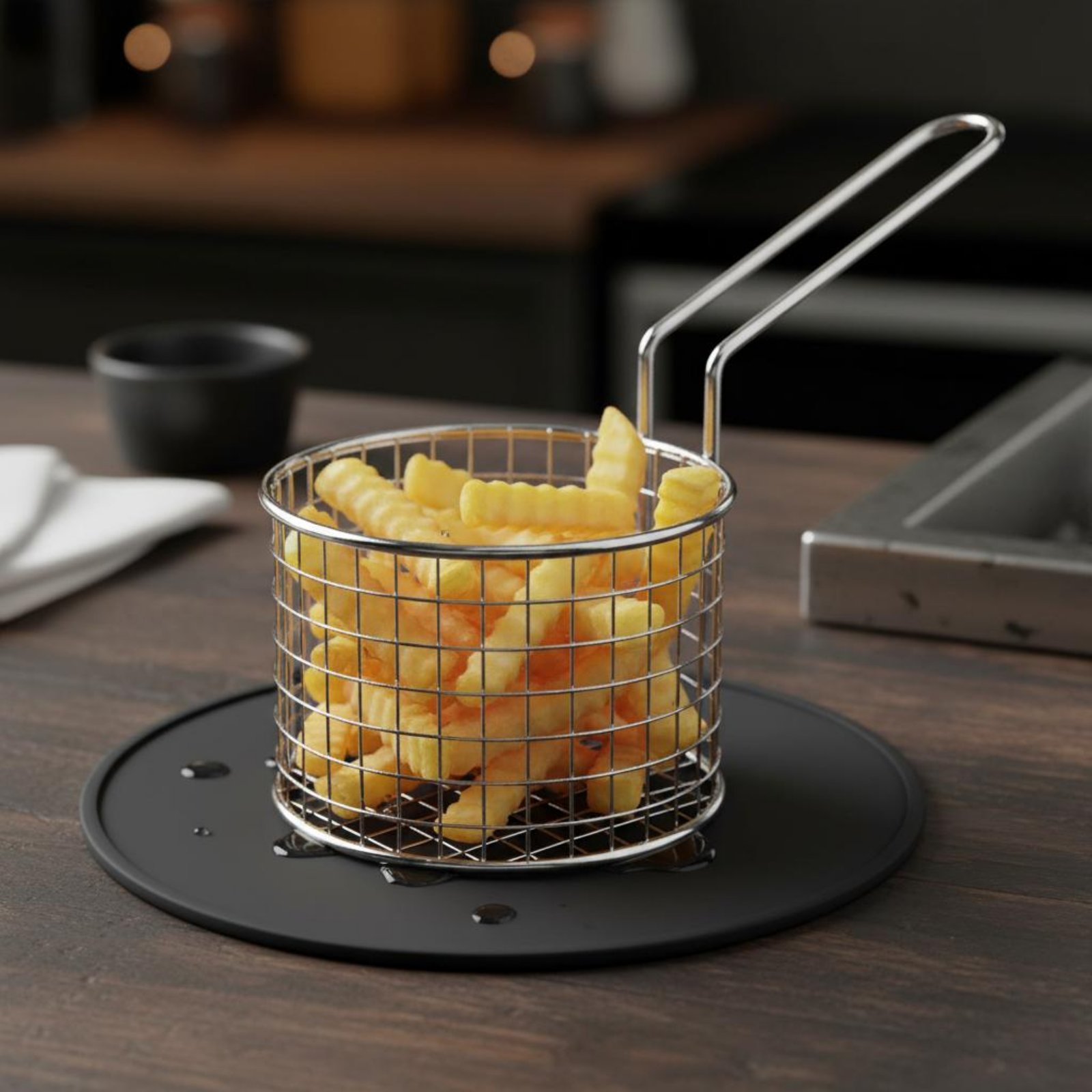 Stainless Steel Chip Basket Ea - Kitchen Utensil Holder review and price