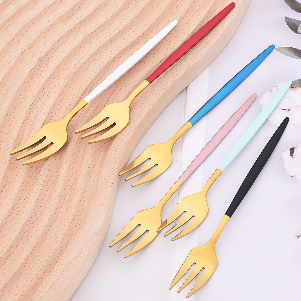 6Pcs Pink Gold Dinnerware Set  - Kitchen Gadgets Gold review and price