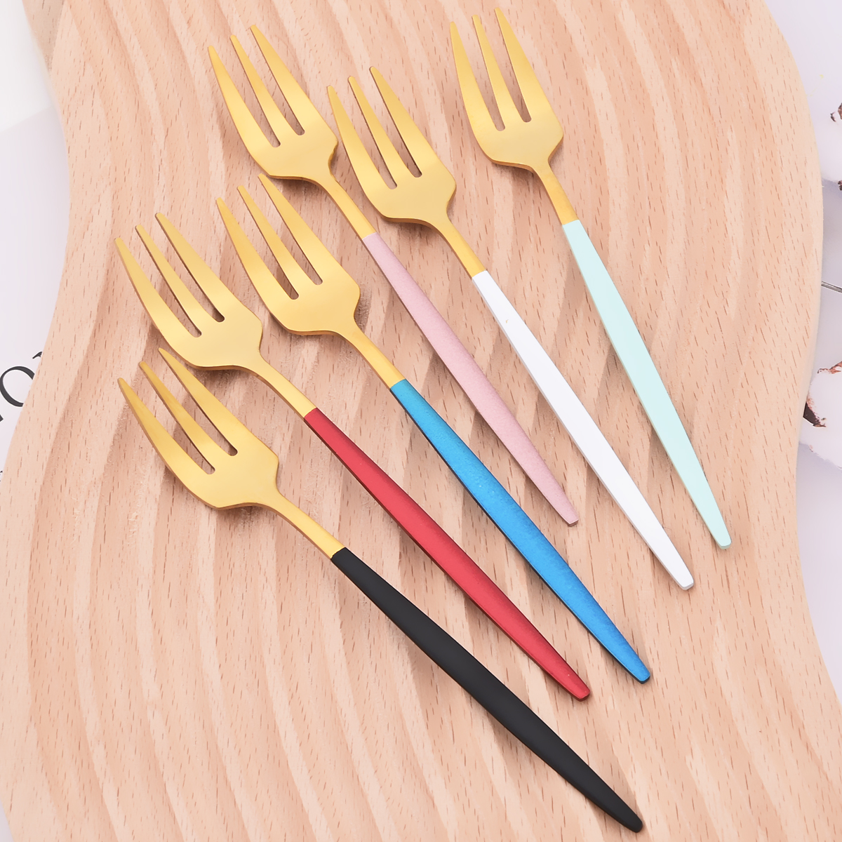 6Pcs Pink Gold Dinnerware Set  - Kitchen Gadgets Gold review and price