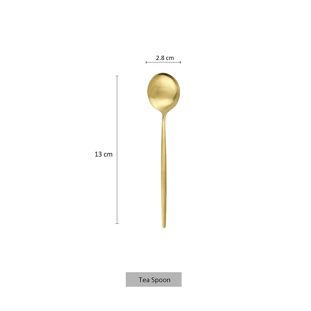 6Pcs Matte Stainless Steel Tea - Kitchen Gadgets Gold review and price