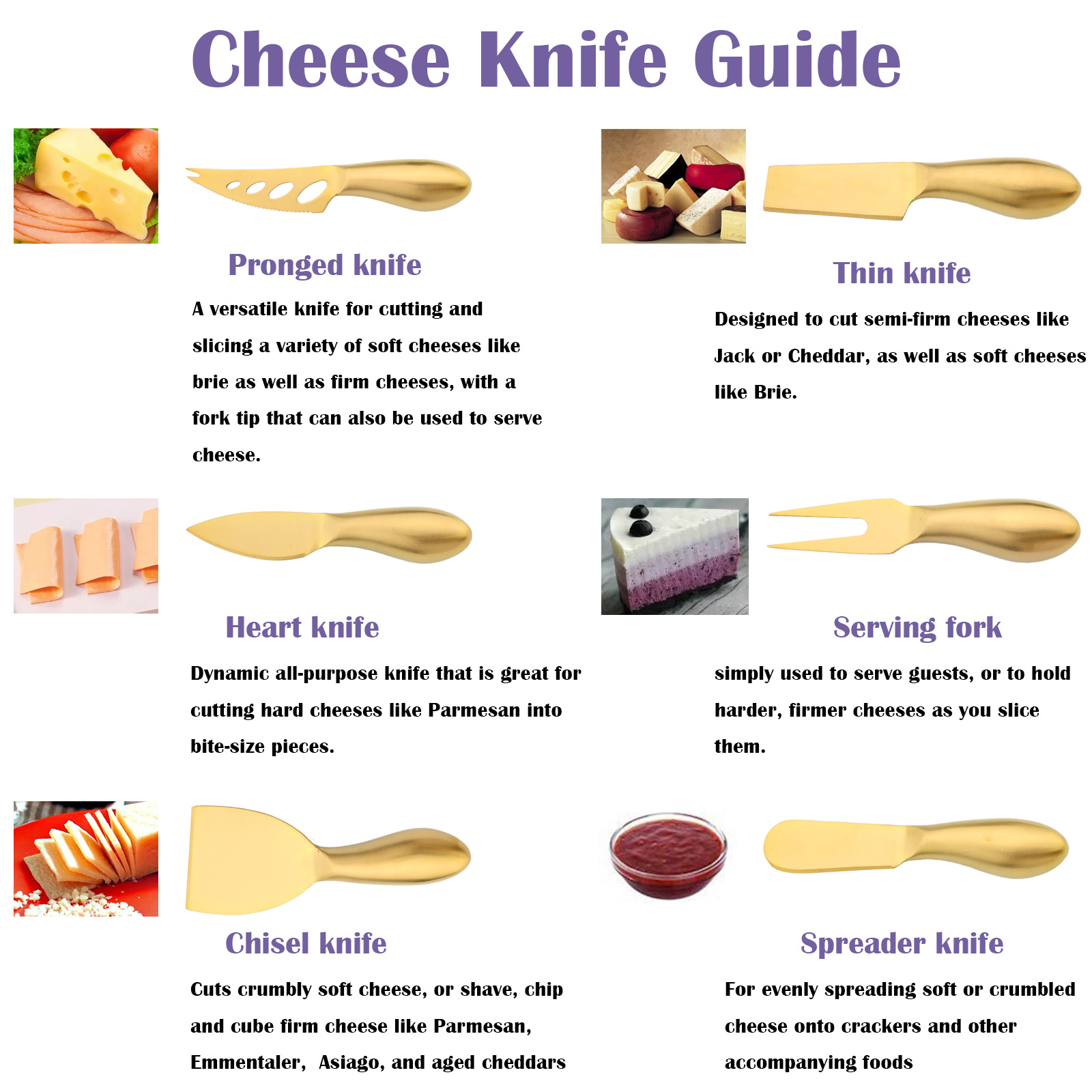 6Pcs Matte Gold Mini Knife For - Kitchen Gadgets Gold review and price
