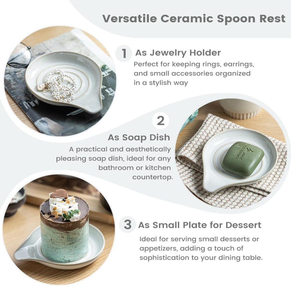 Large Ceramic Spoon Rest for K - Kitchen Utensil Holder review and price