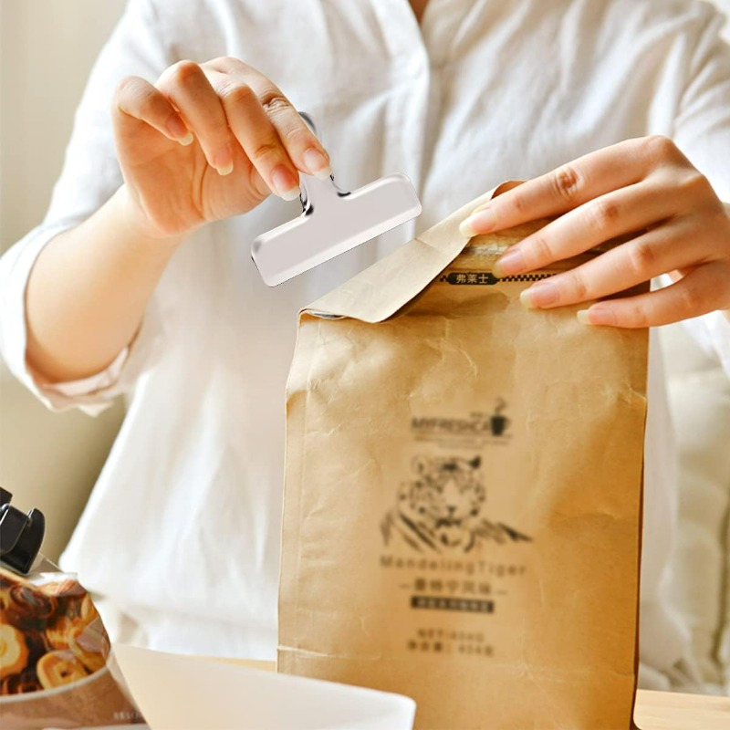 1/10x Metal Food Snack Bag Cli - Kitchen Gadgets Photo review and price