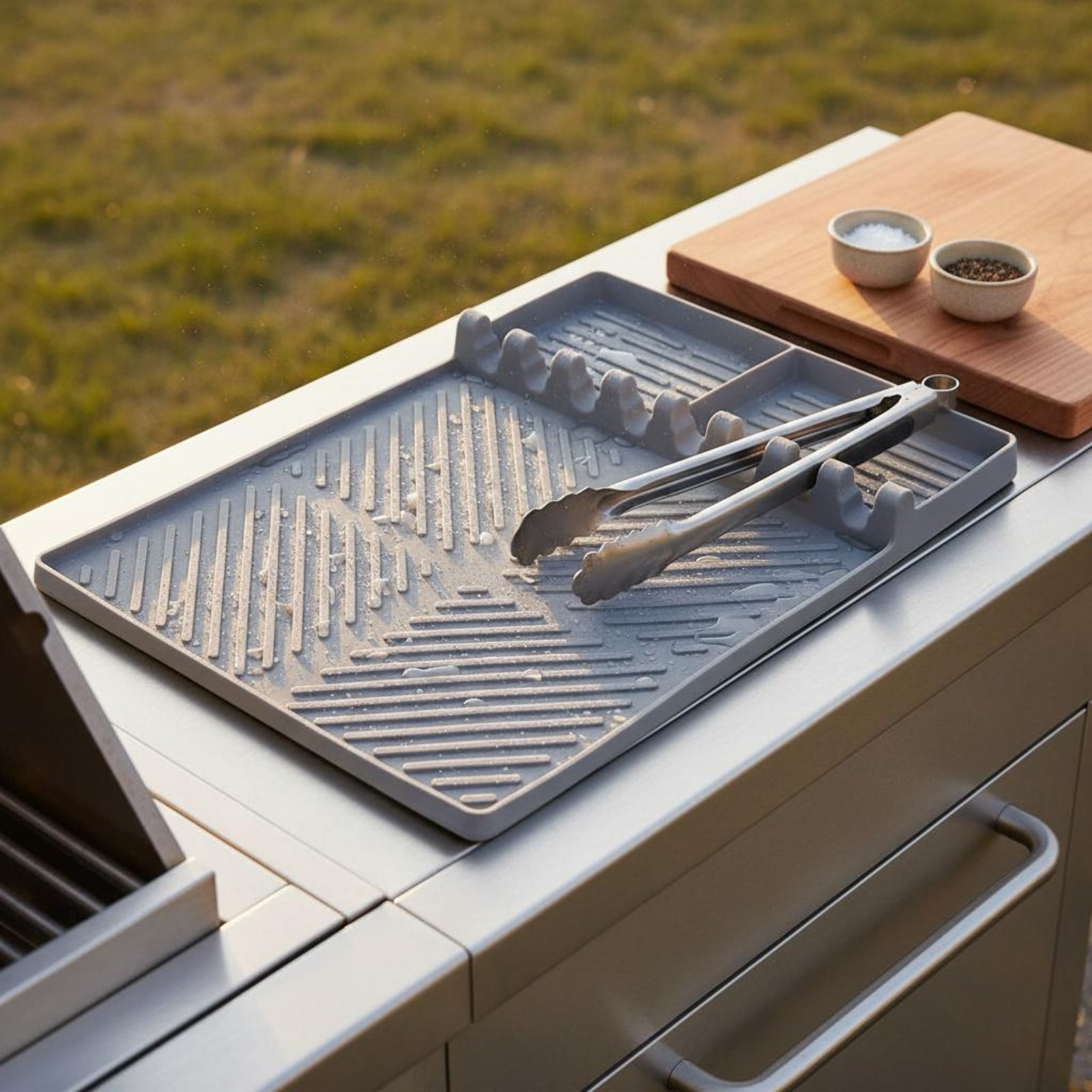 Cooking Side Shelf Mat Heat Re - Kitchen Utensil Holder review and price